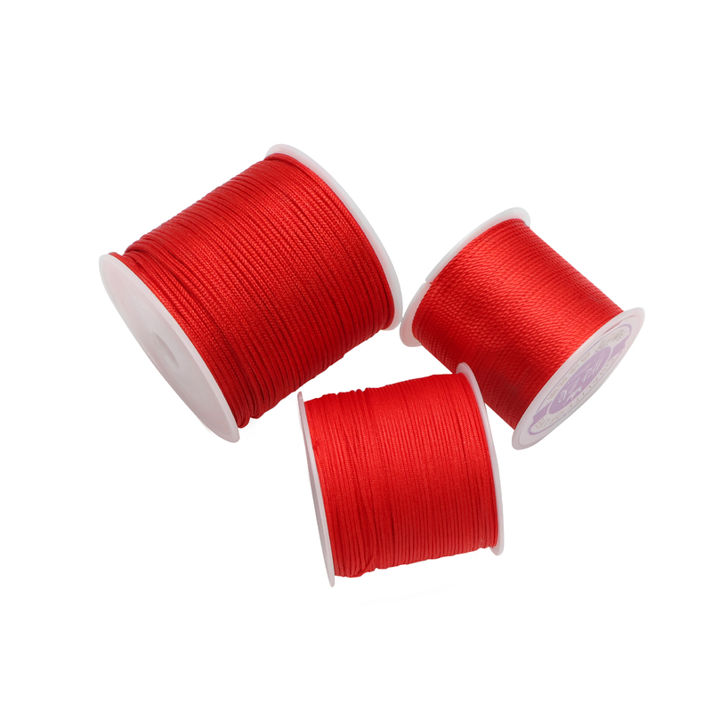 各种红绳编织绳项链男女手串手工本命年DIY材料编织线吊坠挂绳