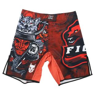 MMA搏击运动裤子UFC综合格斗训练沙滩短裤健身柔术定制跑步泰拳击
