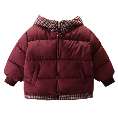 童装男童冬季加厚保暖棉服外套潮