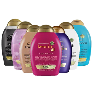 欧州版OGX洗发水蔻姬丝强生巴西角蛋白顺滑无SLS 385ml保税仓发货