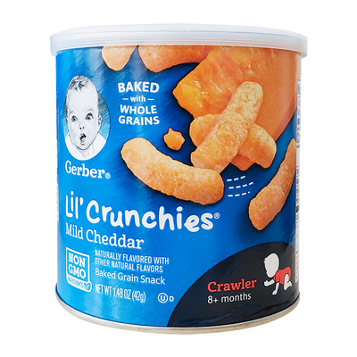 嘉宝美国gerber钙铁锌宝宝零食