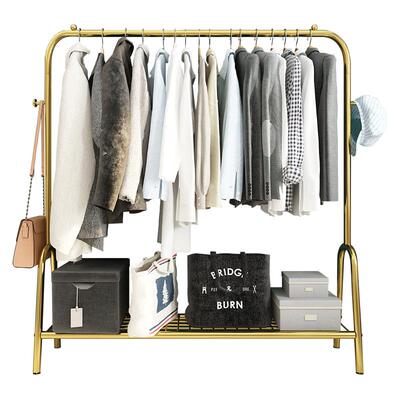 晾衣架落地折叠室内单杆式