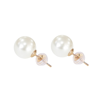 S999纯银人造珍珠耳钉fever同款