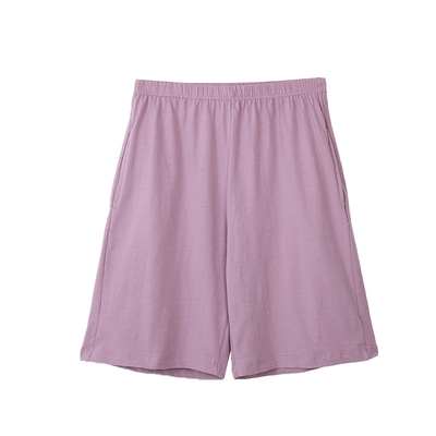 睡裤女纯棉五分裤薄居家裤沙滩裤