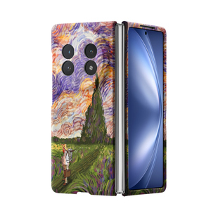 梵高傍晚时分适用于vivoxfold5手机壳折叠屏Xfold3保护套3pro磁吸Xfold2超薄硬壳xfold+磨砂亲肤vivoXFlip