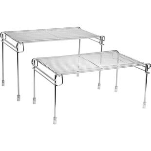 304不锈钢单层储物架 橱柜内分层架柜子多层厨房置物架台面放锅架