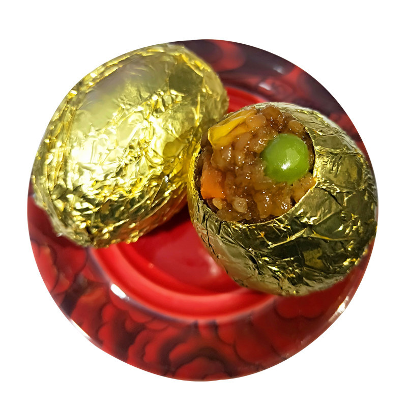 青阳山黄金糯米蛋腊肉味