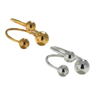 【DASEIN】欧美秋季限定新品小众夸张复古风金色圆球开口钛钢戒指