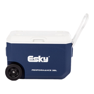 esky保温箱38L户外露营拉杆箱车载食品保鲜箱户外冷藏箱海钓箱