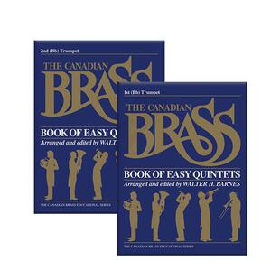 加拿大铜管 简易五重奏 第一 第二小号 原版进口乐谱书 The Canadian Brass Book of Easy Quintets Trumpet HL50396060/50396070