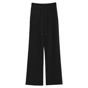 圆圆媛er 长期主义/秋冬新款舒适保暖不挑人显瘦微喇裤休闲裤