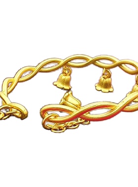 仿真金手镯越南沙金黄金同款女