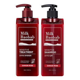 韩国迷珂宝洗发水大马士革玫瑰护发素洗护套装Milkbaobab官方正品