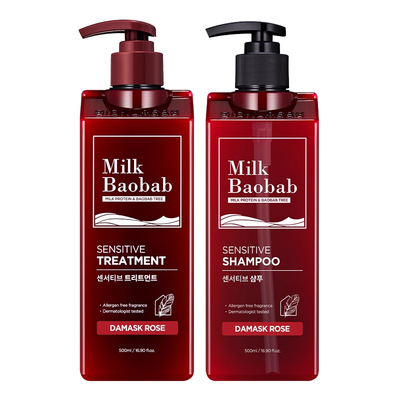 韩国迷珂宝洗发水大马士革玫瑰护发素洗护套装Milkbaobab官方正品