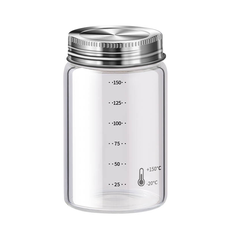 中药分装瓶食品级可加热玻璃密封罐刻度便携装药液储存杯空瓶容器