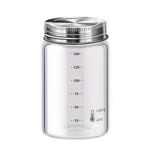 中药分装瓶食品级可加热玻璃密封罐刻度便携装药液储存杯空瓶容器