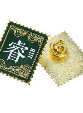 胸针女百家姓名原创定制刻字徽章设计百搭文艺饰品个性创意礼物
