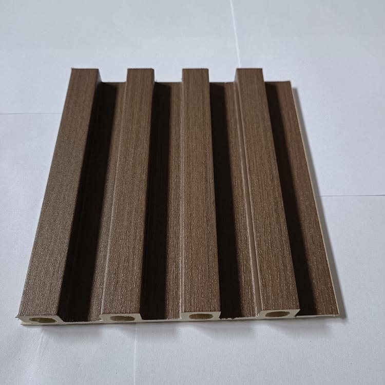 竹木纤维圆孔格栅板用于吊顶室内护墙板墙板装修