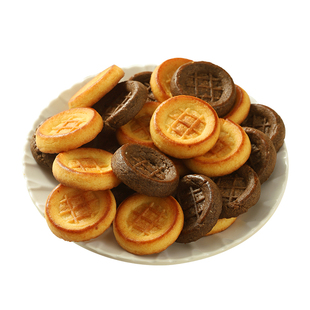 好吃哭了! 生椰拿铁味饼干 法式小圆饼芝士厚乳咖啡休闲曲奇零食