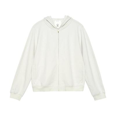 klee klee女装环保棉单穿针织布拉链外套轻运动卫衣K0221JA01