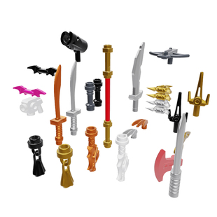 乐高Lego 人仔手持武器来复枪弓箭守望先锋幻影忍者金箍棒