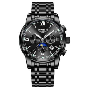 冠琴手表男款全自动机械表多功能时尚潮流男表石英表国产腕表新款