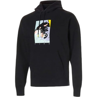 Puma/彪马正品Fierce男士运动针织宽松图案经典休闲卫衣579093-01