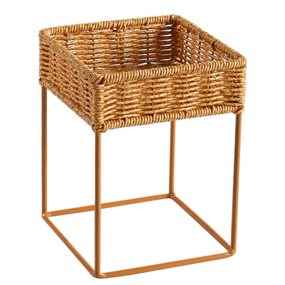 Kens创意北欧仿藤编迷你花架