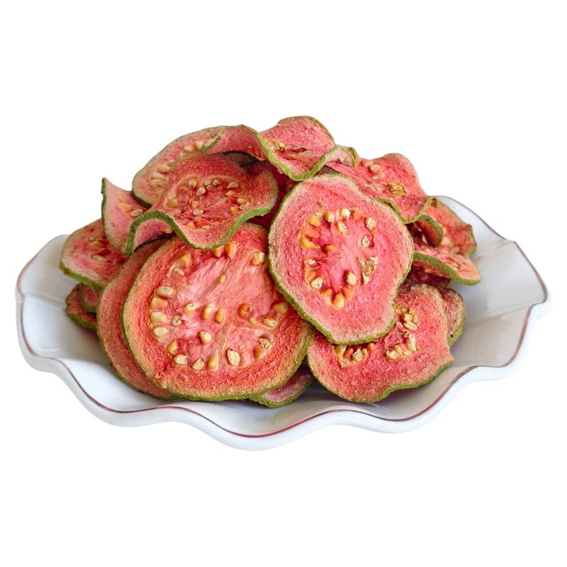 徐小豆红心芭乐干片番石榴鲜果原切饮品鸡尾酒装饰蛋糕点缀泡水喝