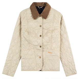 英国Barbour summer liddesdale绗缝菱格棉服夹棉保暖外套棉衣女