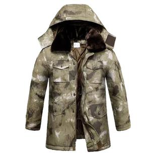 短款军大衣冬季加绒新款加厚男款迷彩棉大衣新式超厚老款棉服棉袄