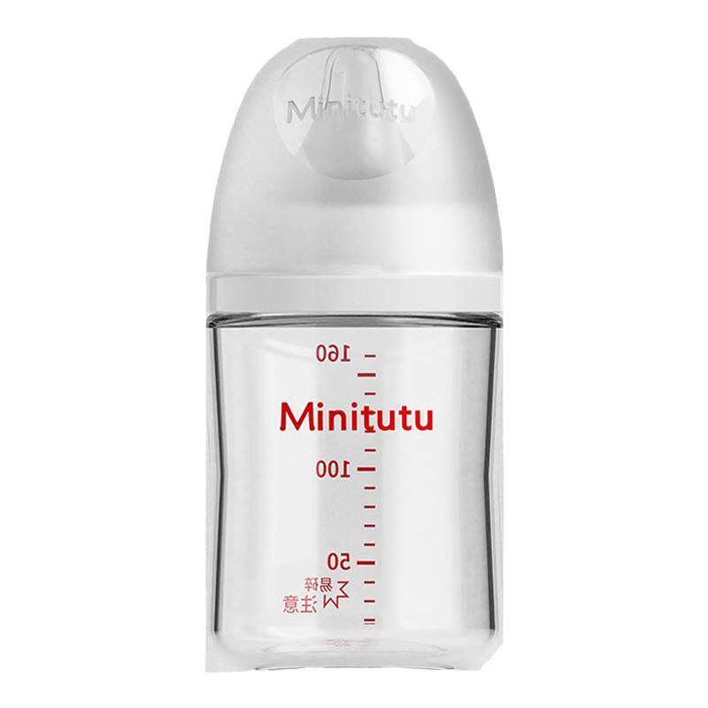 Minitutu新生儿玻璃奶瓶防胀气