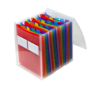 A4文件夹大容量风琴夹多层学生试卷袋便携式办公档案资料夹可立式