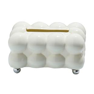 云朵纸巾盒创意客厅茶几抽纸盒家用高级感轻奢餐巾纸收纳盒带弹簧