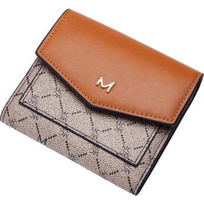 可折叠短款钱夹稻草人卡包韩版