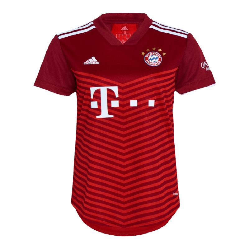 拜仁慕尼黑 2021-22女子主场球迷版短袖球衣清爽透气宽松可印号