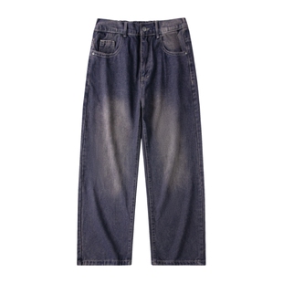 班尼路SK复古水洗牛仔裤男夏季2026新款宽松直筒阔腿裤潮牌长裤YS
