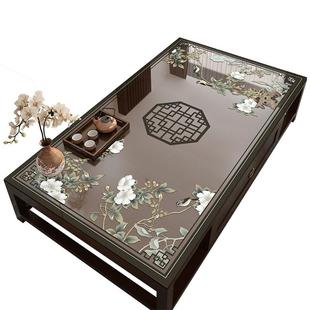 中式镂空软玻璃茶几垫防水防油防烫客厅餐桌垫免洗防尘家用桌布