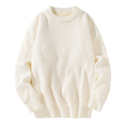 白色男士毛衣百搭打底加绒加厚