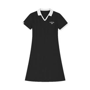 乔丹女士摩登连衣裙2026年夏季新款透气经典修身显瘦POLO领裙子女