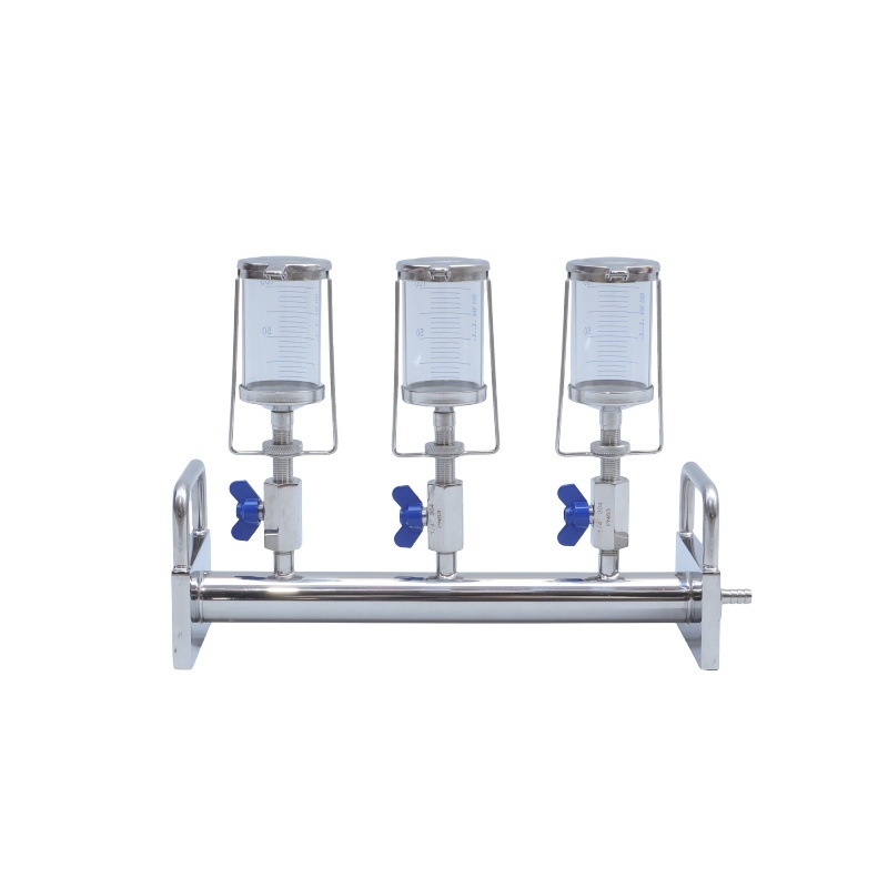 药检滤杯玻璃杯体316L不锈钢支架适用于薄膜过滤器带刻度100ml