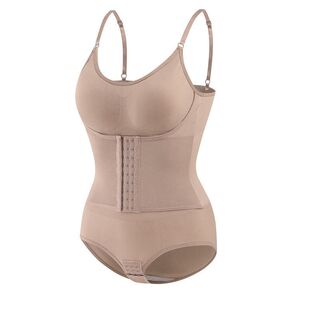 加强版胸垫排扣连体塑身衣女收腹裤提臀塑形吊带弹力束腹美体塑身