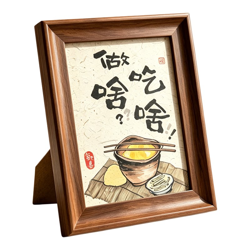 做啥吃啥相框摆件装饰画