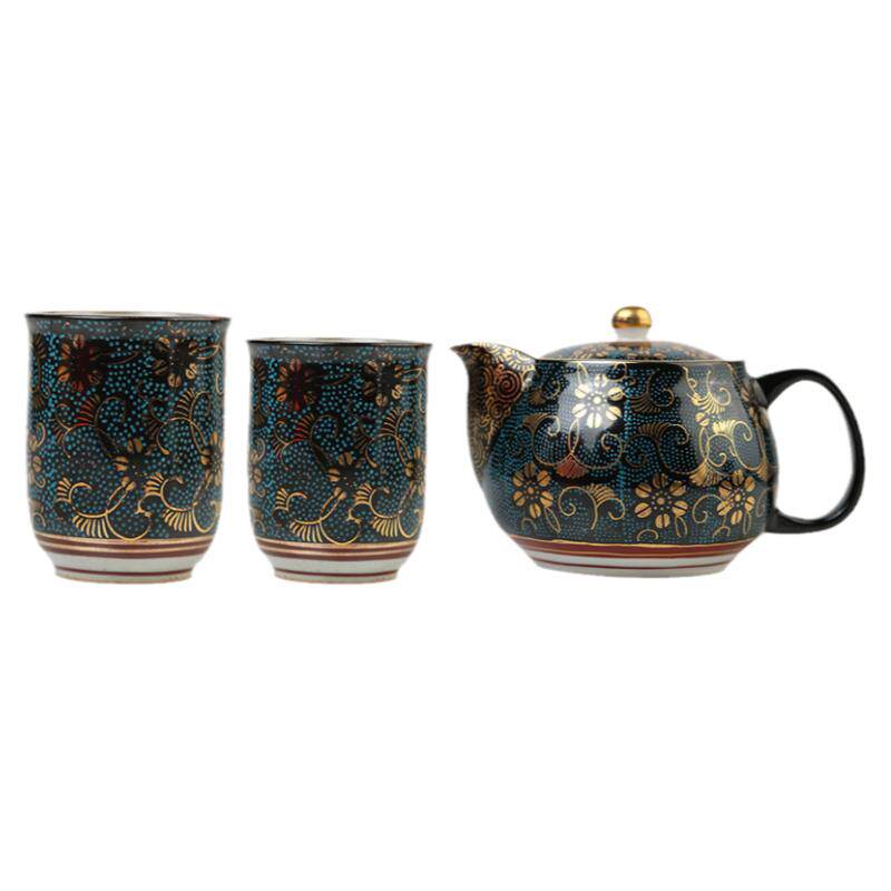 日本进口九谷烧陶瓷日式茶具套装