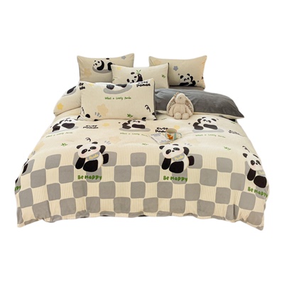 【A类加厚牛奶绒】床品四件套iii