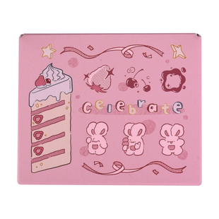 白日几何兔绵绵系列木质手帐印章套装可爱学生用手账装饰庆祝时刻