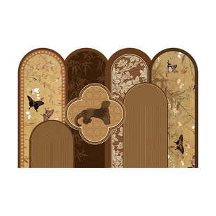 中古风丝圈地垫入户门脚垫入户进门地毯入户进门口地垫可裁剪门垫