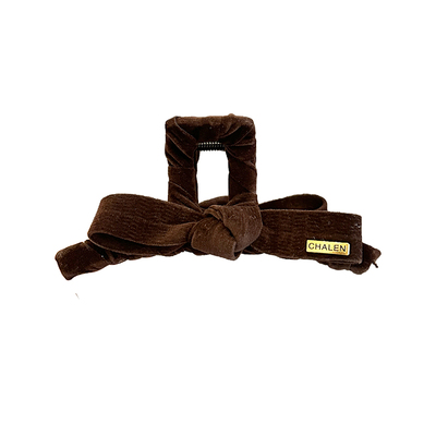 丝绒蝴蝶结抓夹高级感大号鲨鱼夹