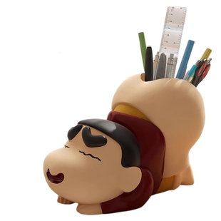 蜡笔小新创意笔筒学生儿童桌面装饰摆件收纳桶男女孩送生日礼物