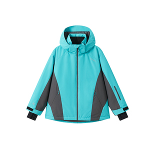 Eayakids儿童滑雪服保暖加厚男女童防水连帽防寒中大童棉服外套